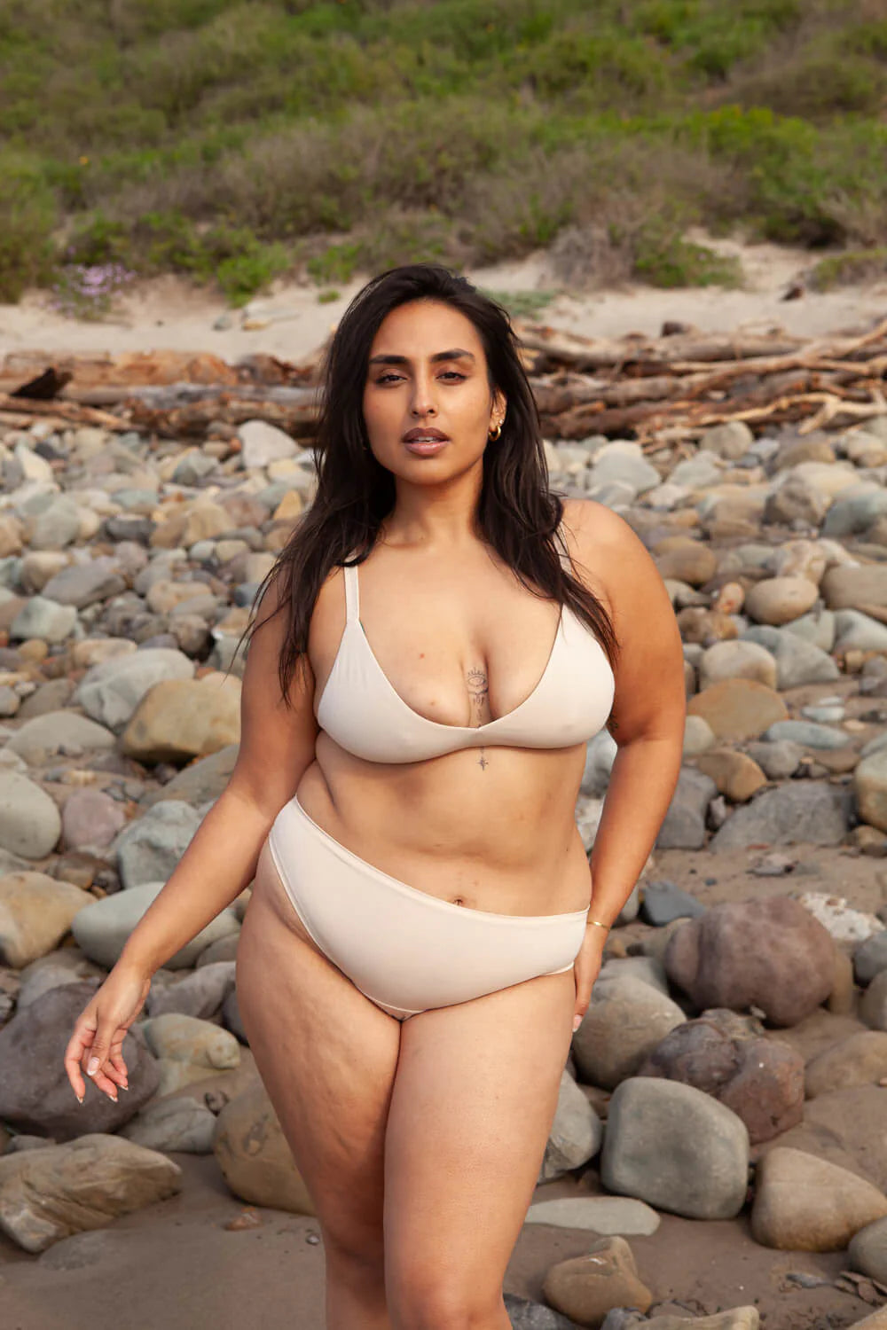 High Rise Bikini Mineral Underwear - Beige