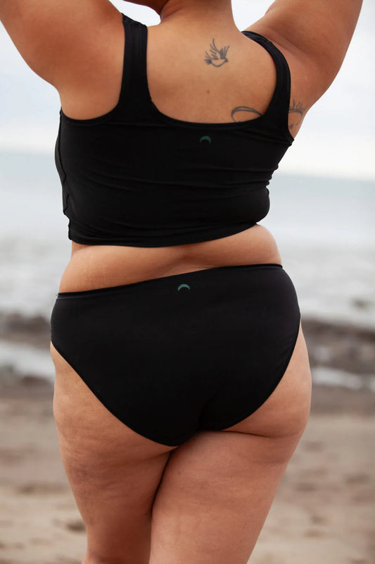 High Rise Bikini Mineral Underwear - Black