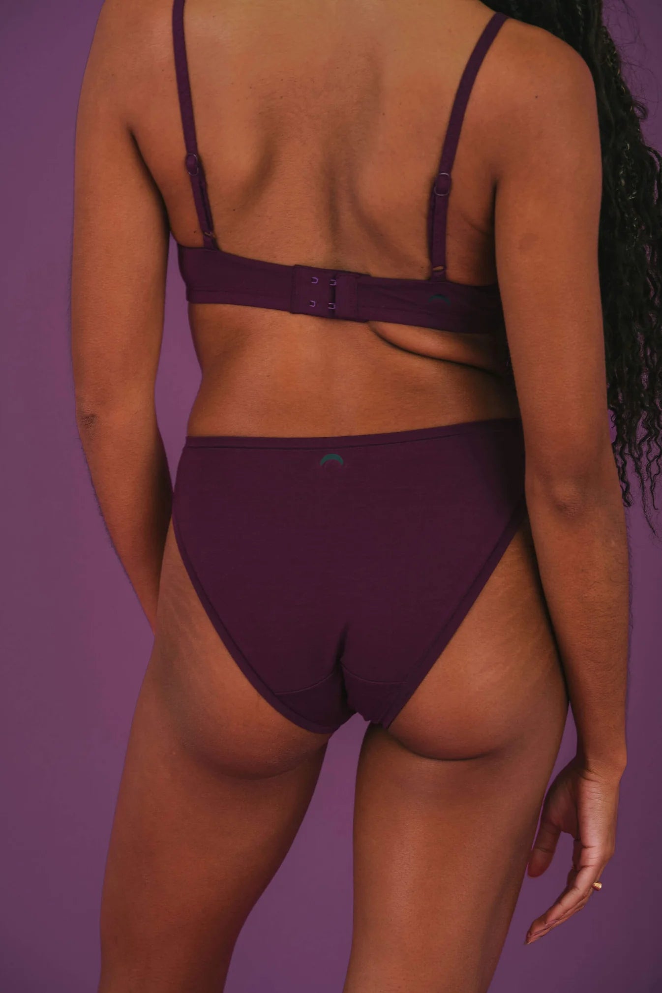 High Rise Bikini Mineral Underwear - Plum