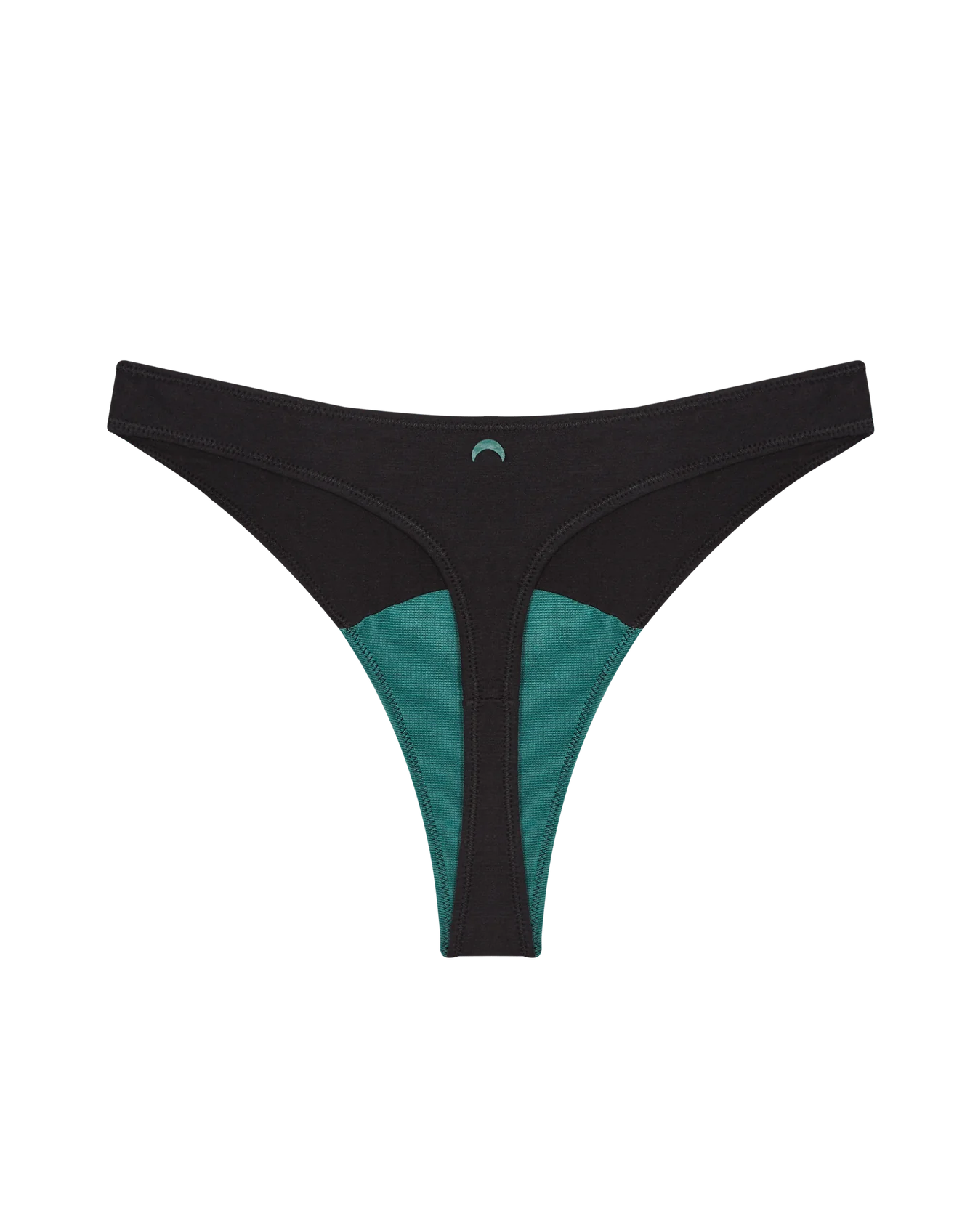 High Rise Thong Mineral Underwear - Black