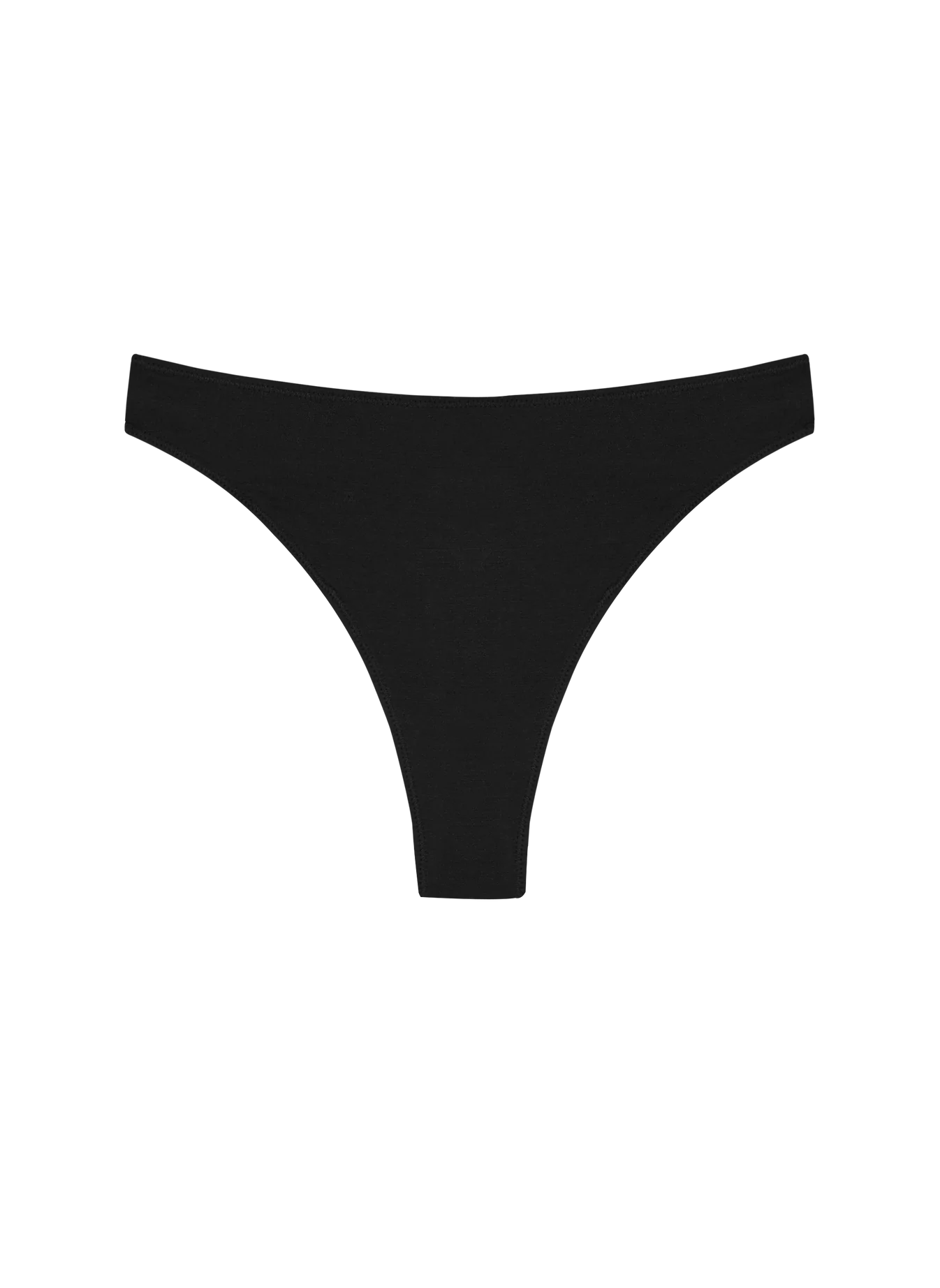 High Rise Thong Mineral Underwear - Black