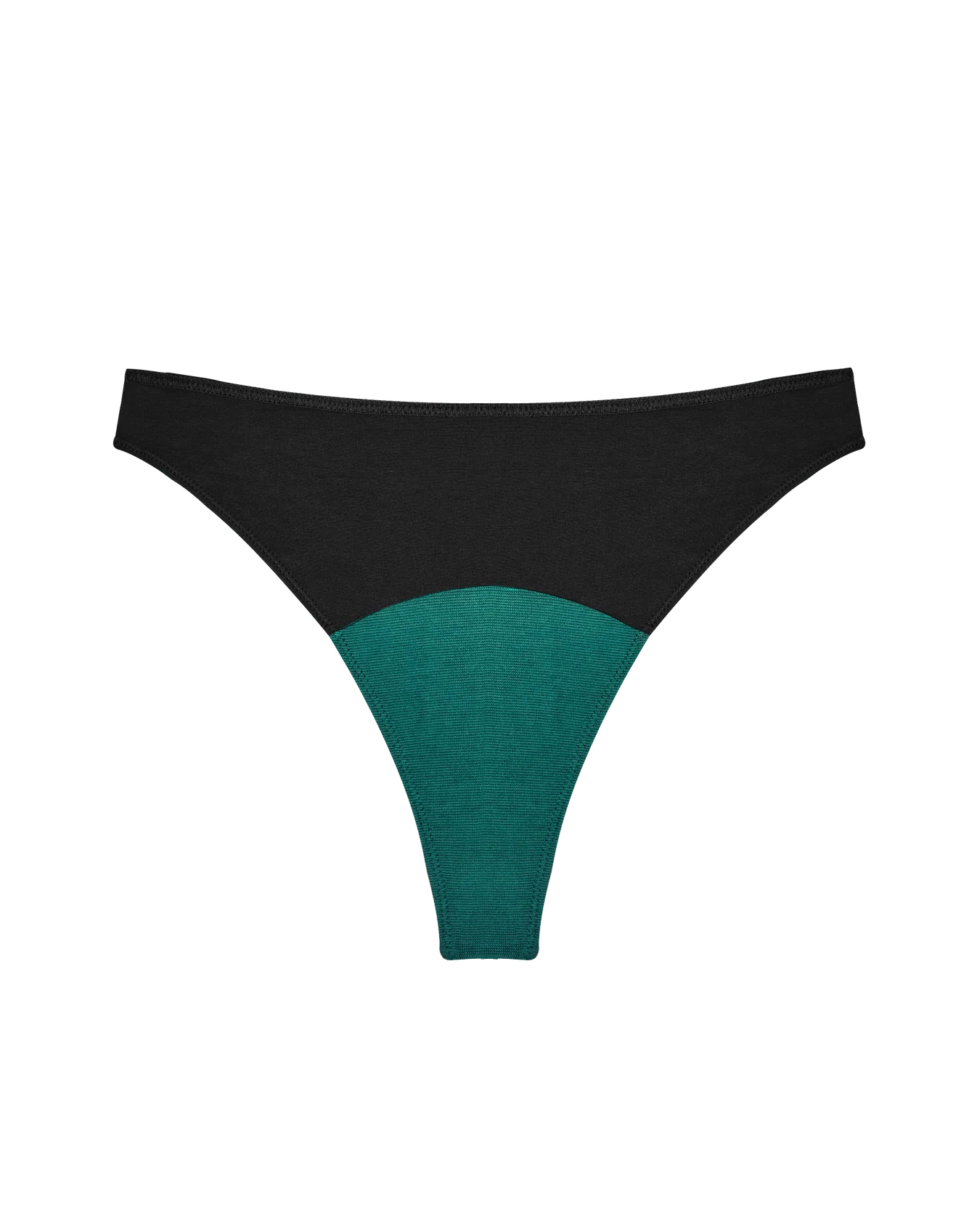 High Rise Thong Mineral Underwear - Black