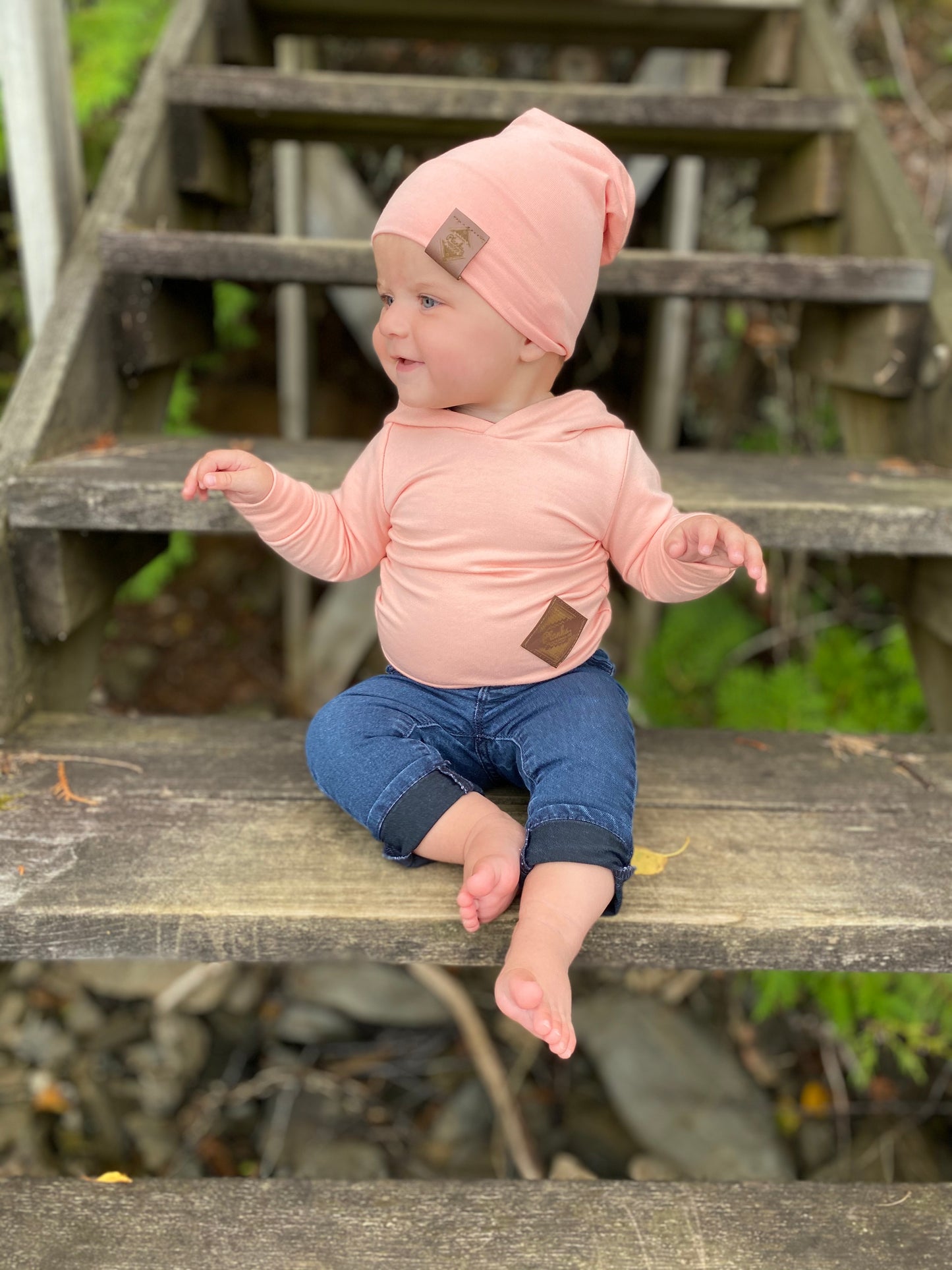 Baby/Kids/Youth Bamboo French Terry Hoodie Pink