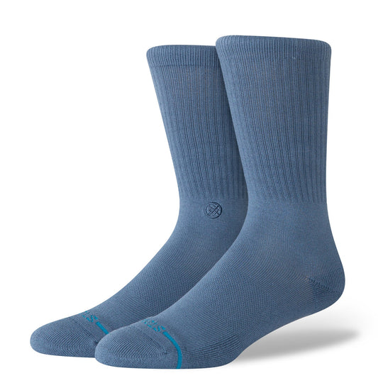 Icon Crew Socks - Sea Blue