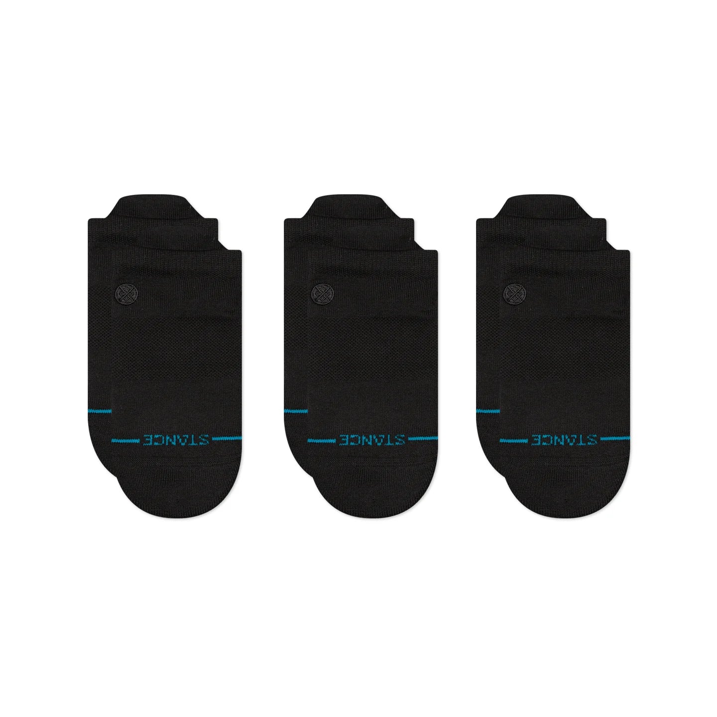 Icon Low Tab Socks 3 Pack - Black