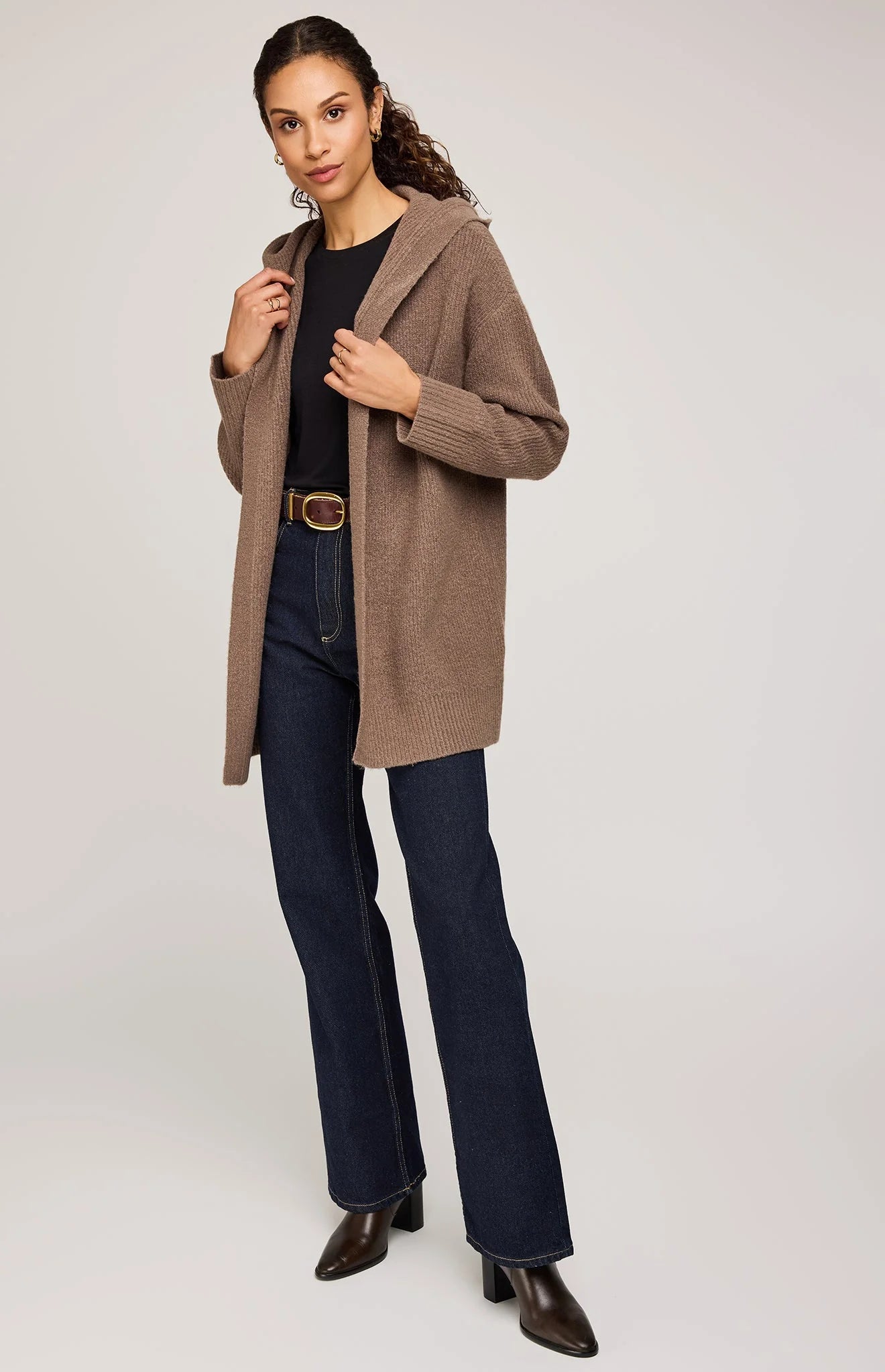 Ilana Cardigan - Heather Bark