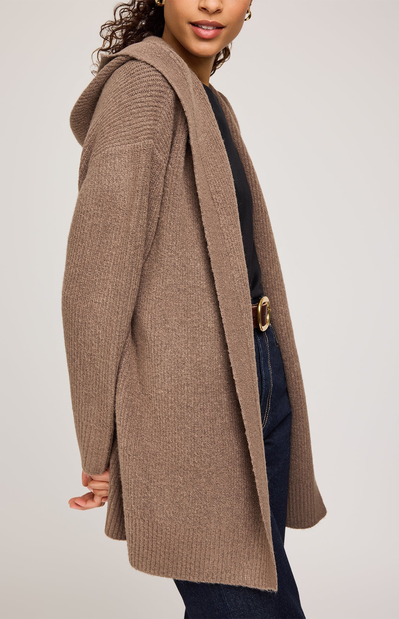 Ilana Cardigan - Heather Bark