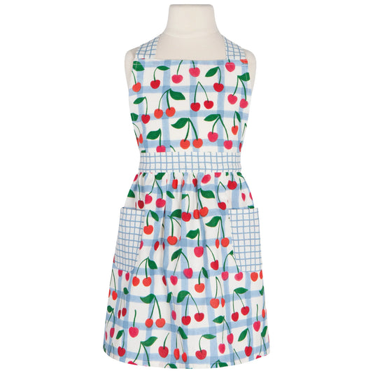 Kid's Apron-  Very Cherry By Minnie