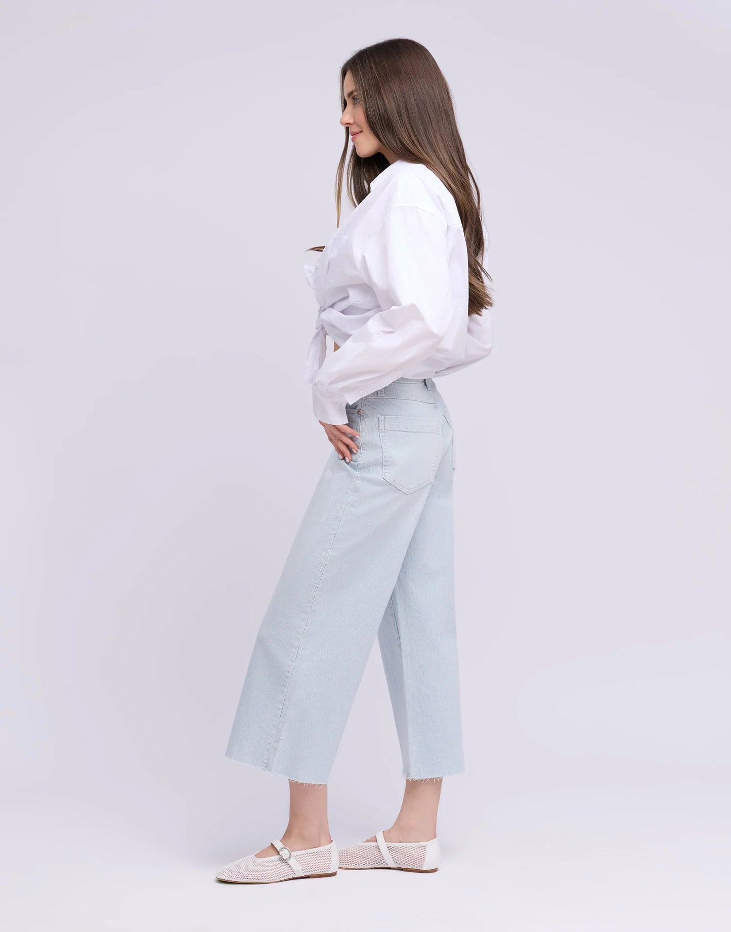 Lily Wide Pinstrip - Classic Rise - Selena