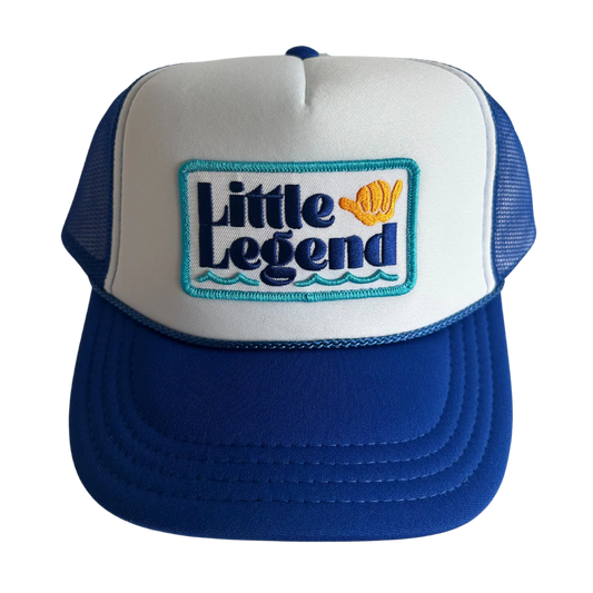 Little Legend Kids Trucker Hat - Royal + White