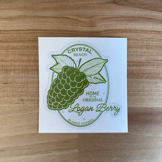 Loganberry Sticker - Olive