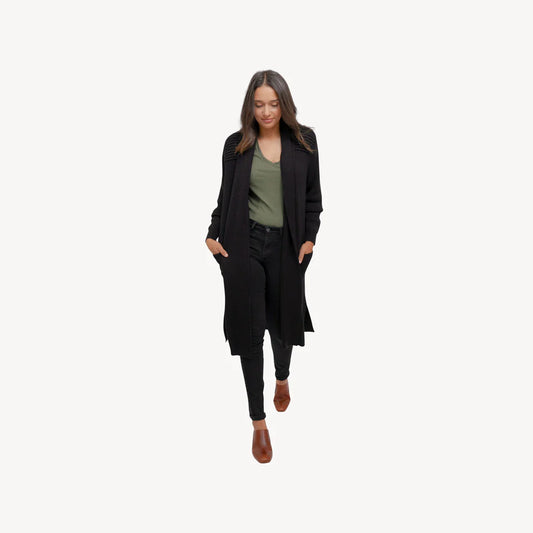Long Cartier Alpaca Sweater - Black