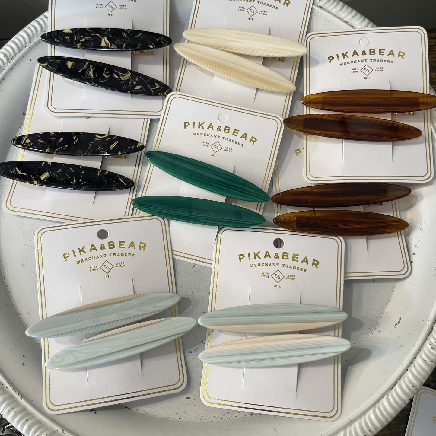 Longboard Duckbill Hair Clips - 5 Colours