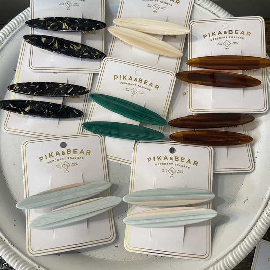Longboard Duckbill Hair Clips - 5 Colours
