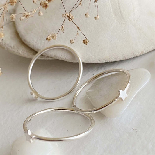 Lucky Tiny Star Ring in Sterling Silver