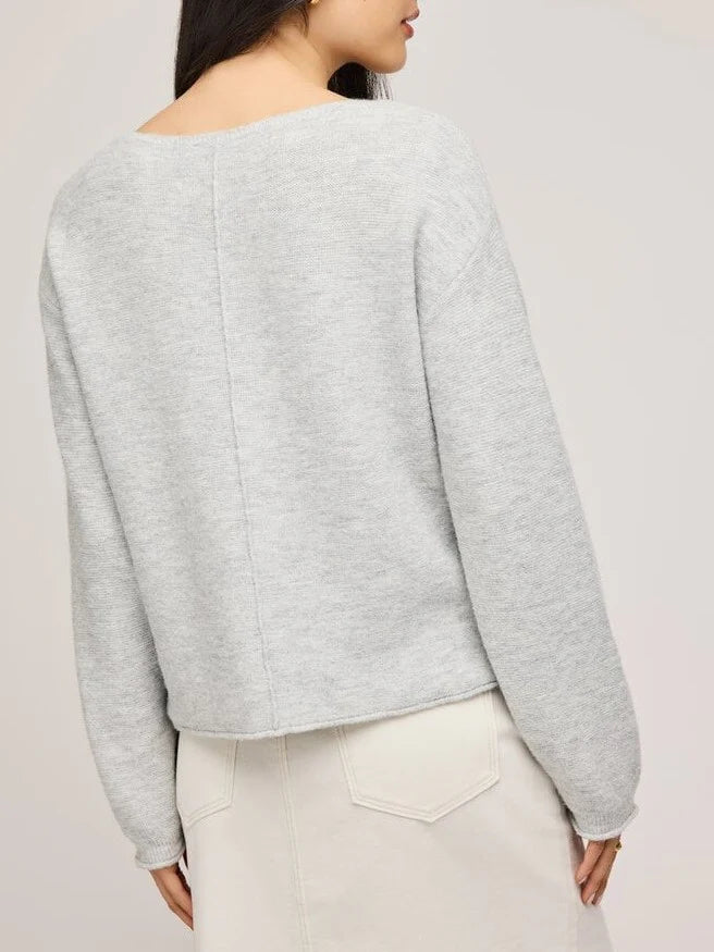 Mateo Knit Sweater - Heather Grey