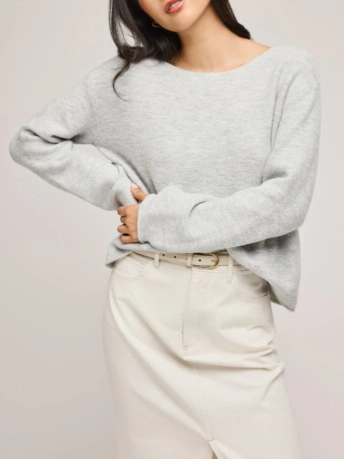 Mateo Knit Sweater - Heather Grey