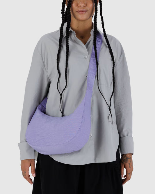 Medium Baggu Nylon Crescent Bag - Wisteria