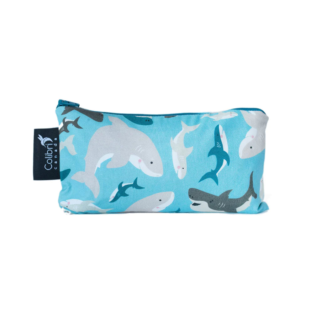 Medium Reusable Snack Bag - Sharks