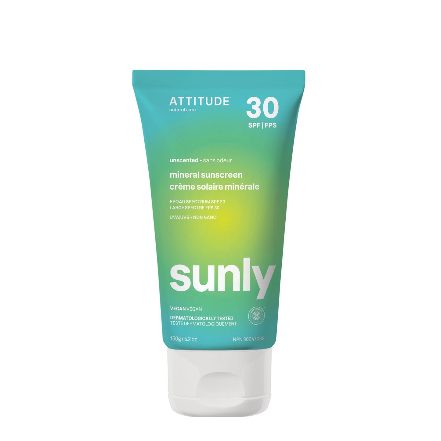 Mineral sunscreen SPF 30 - Unscented - 150g