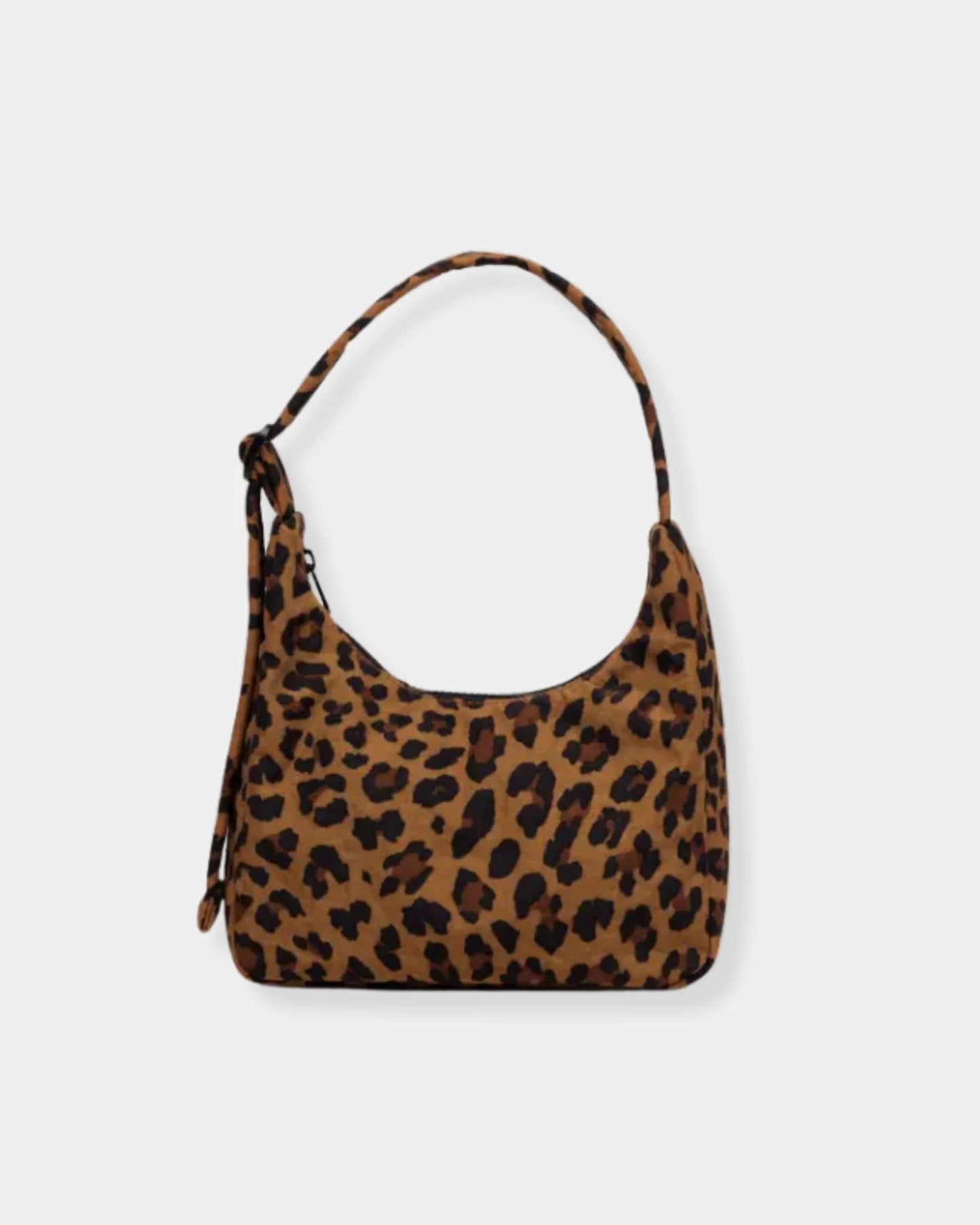 Mini Nylon Shoulder Bag - Leopard