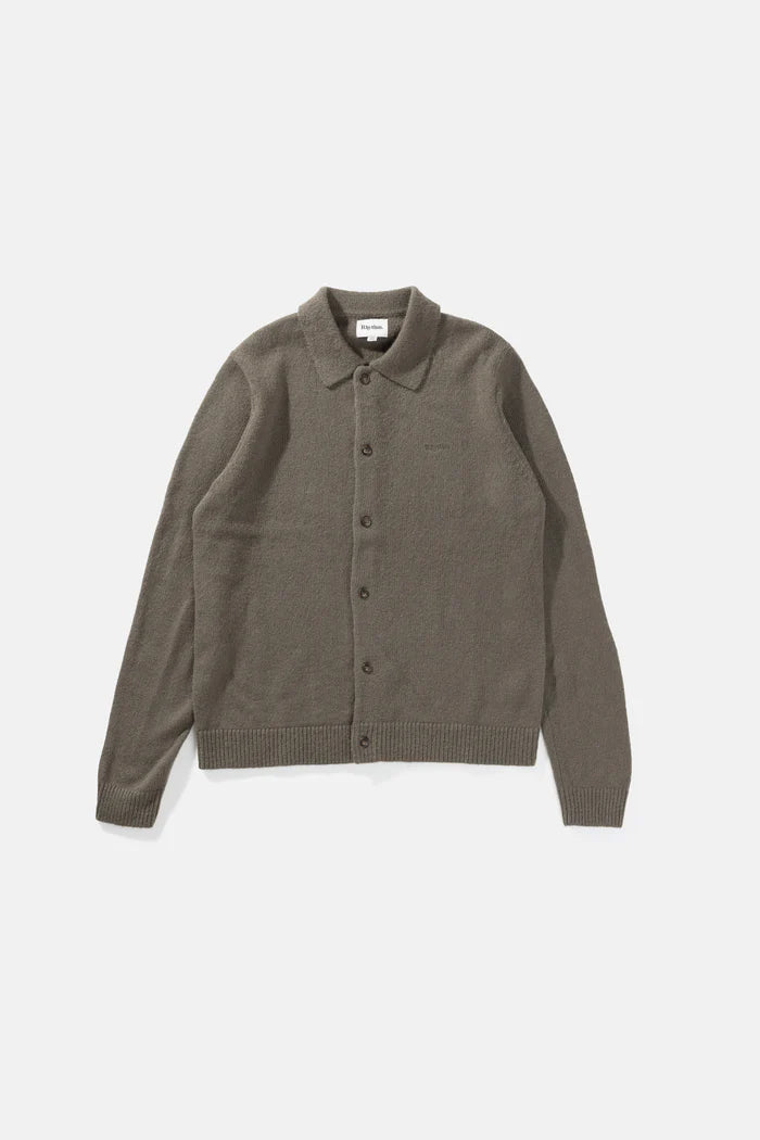 Mohair Button Up Knit - Olive