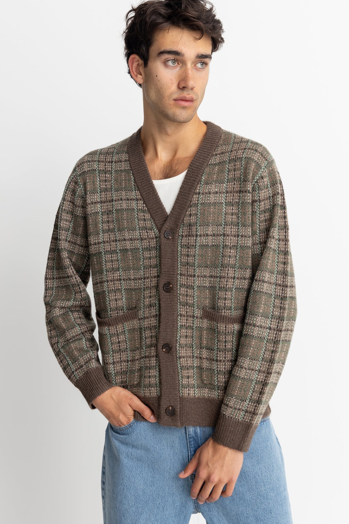 Mohair Criss Cardigan - Cedar