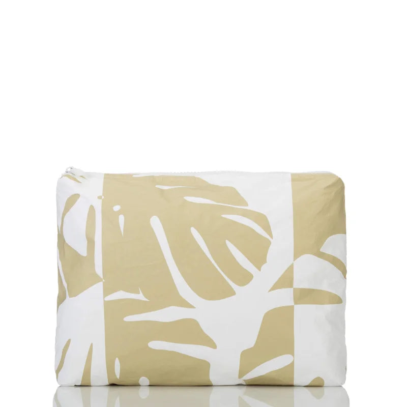 Monstera Shade Mid Pouch - Sand
