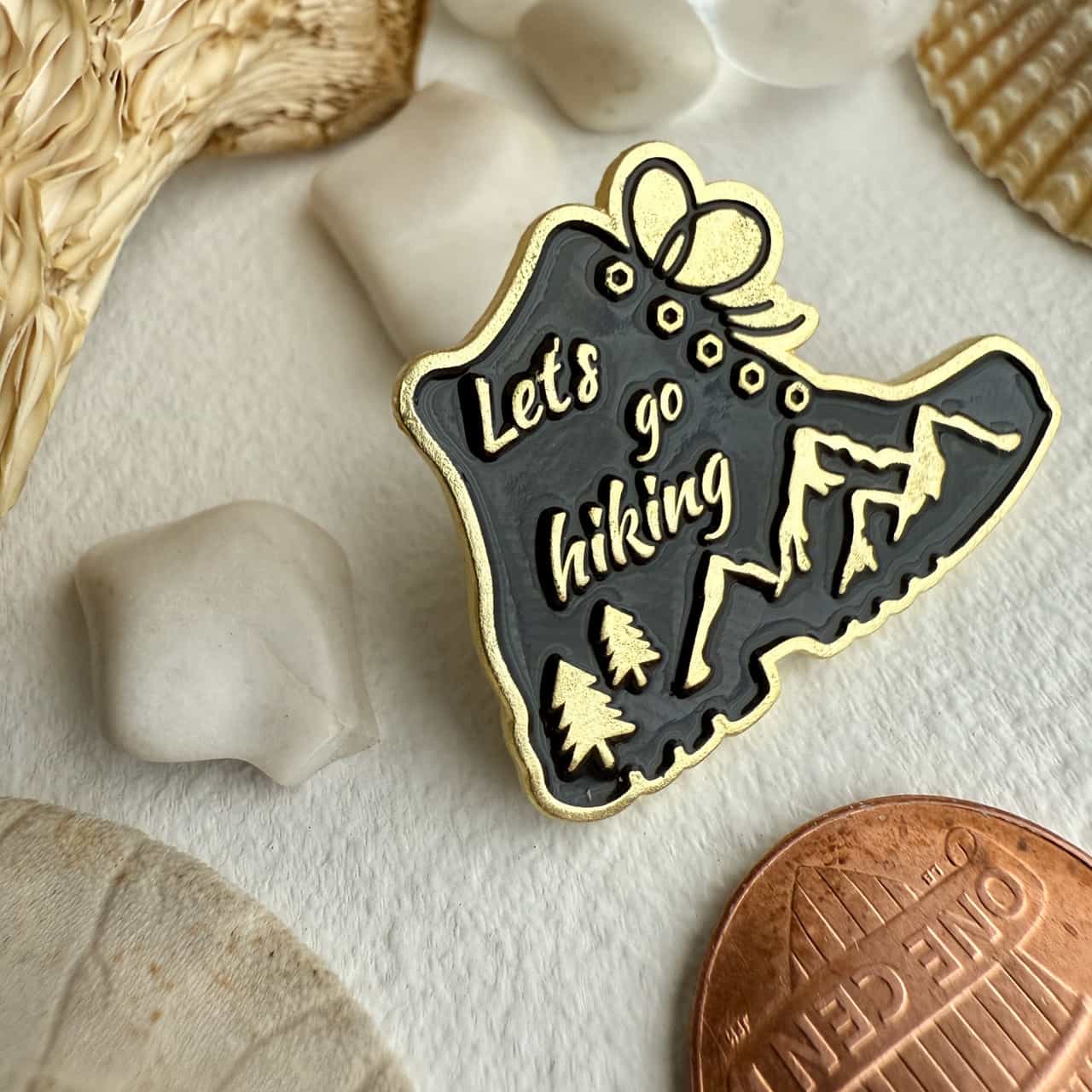 Muir Let's Go Hiking Boot Enamel Pin