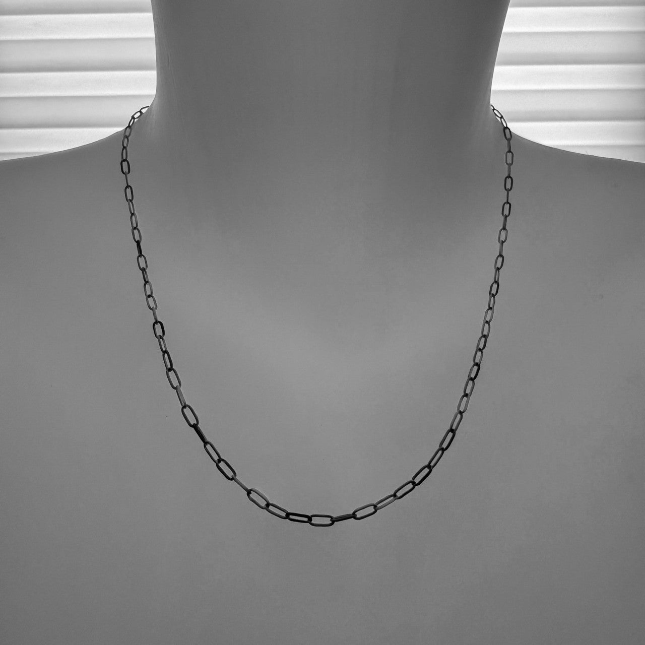 Bayside Paperclip Chain Necklace in Enamel & Gold