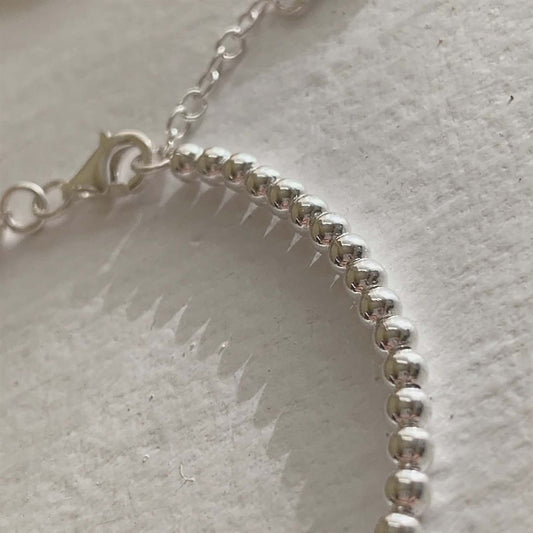 Nala Sterling Silver Bead Bracelet