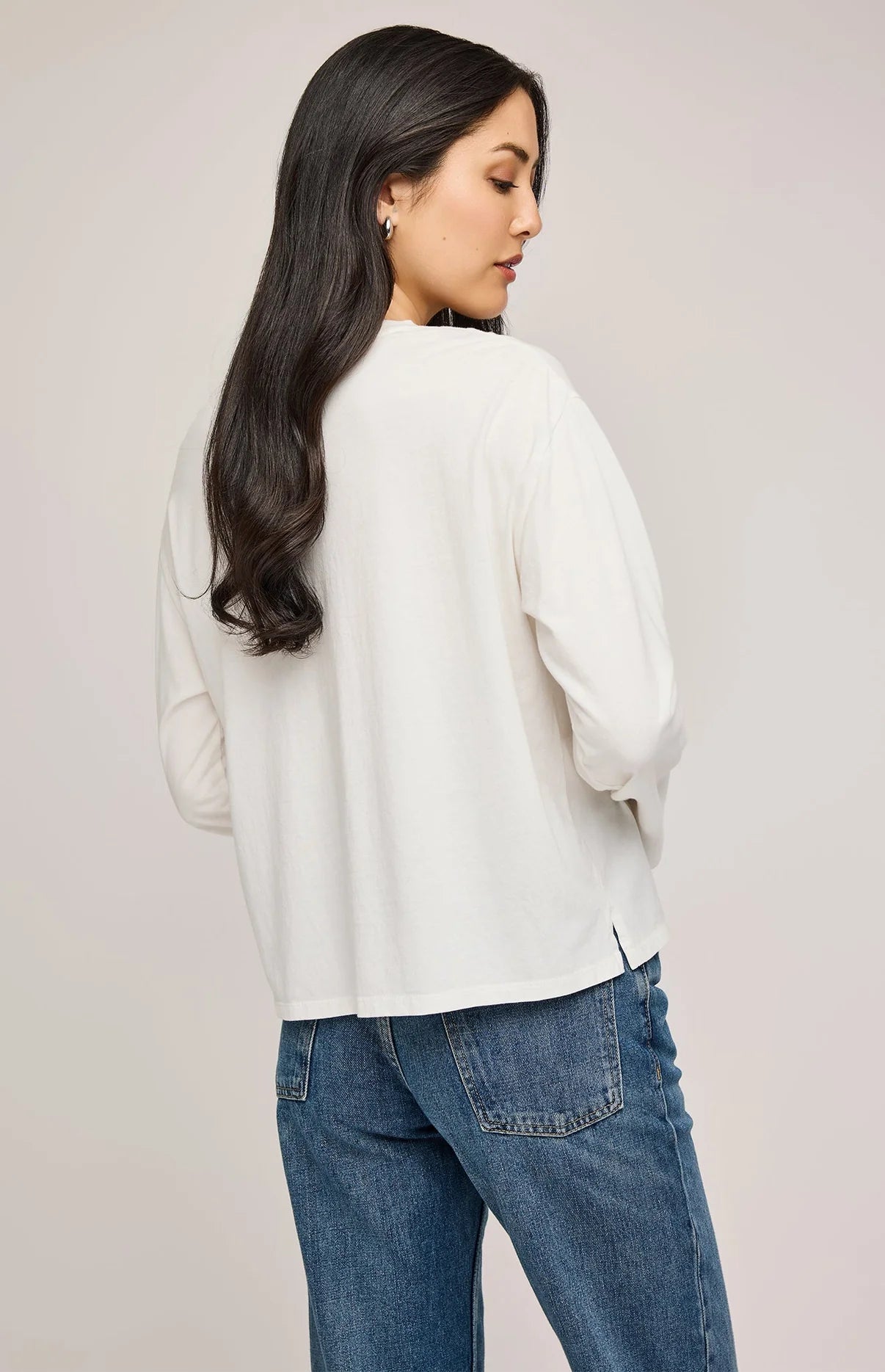 Naomi Long Sleeve Top - White