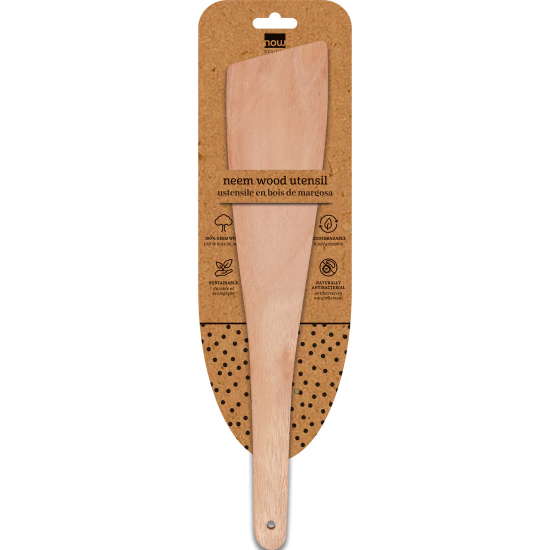 Neem Wood Angled Spatula