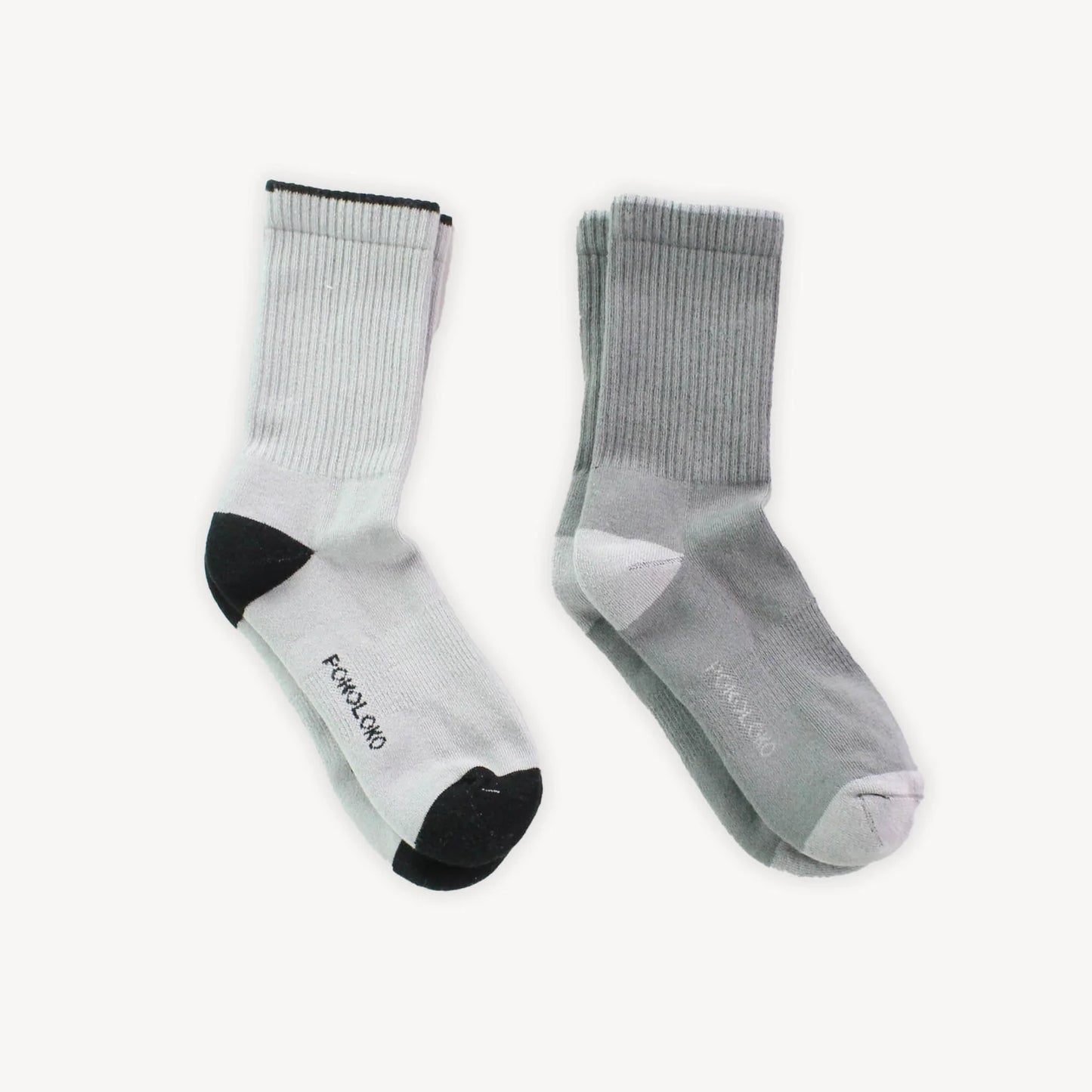 Pack of 2 Heel Toe Socks - Grey Grey