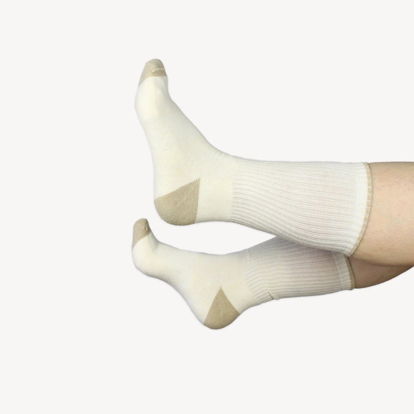 Pack of 2 Heel Toe Socks - Linen Beige