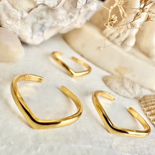 Patton Chevron Toe Ring - Gold