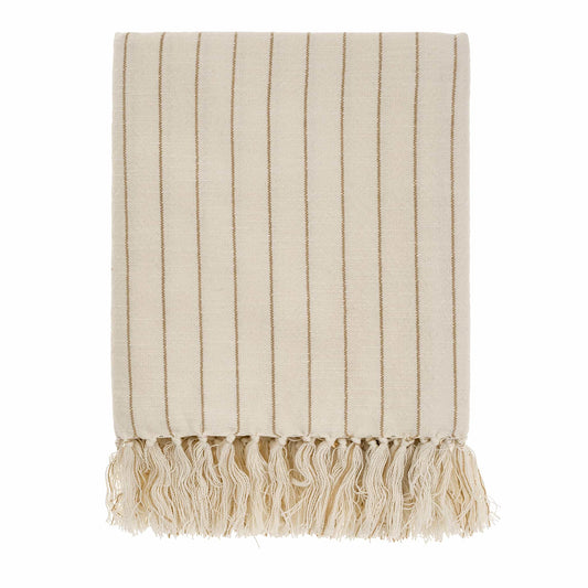 Pinstripe Hammam Bath Towel - Warm Sand