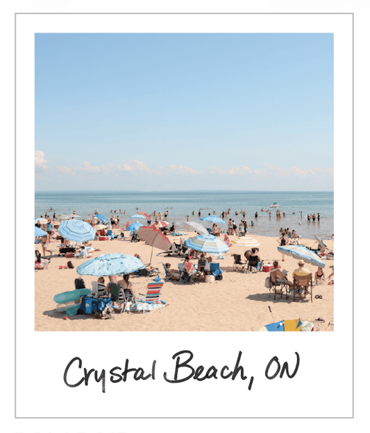 Polaroid Crystal Beach Sticker