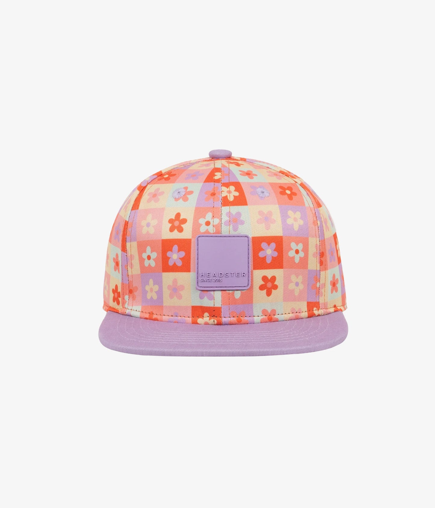 Quilty Flower Snapback - Squash