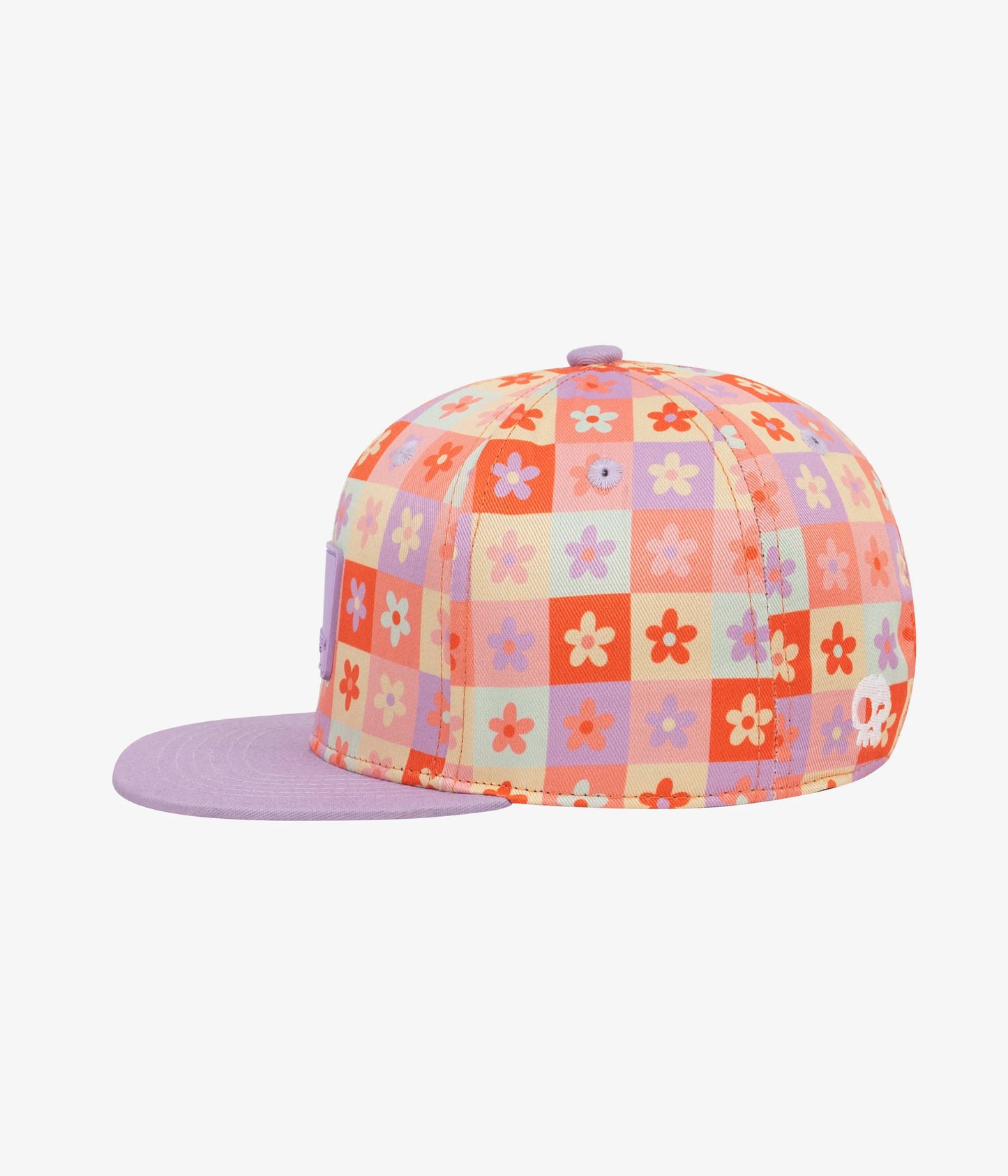 Quilty Flower Snapback - Squash