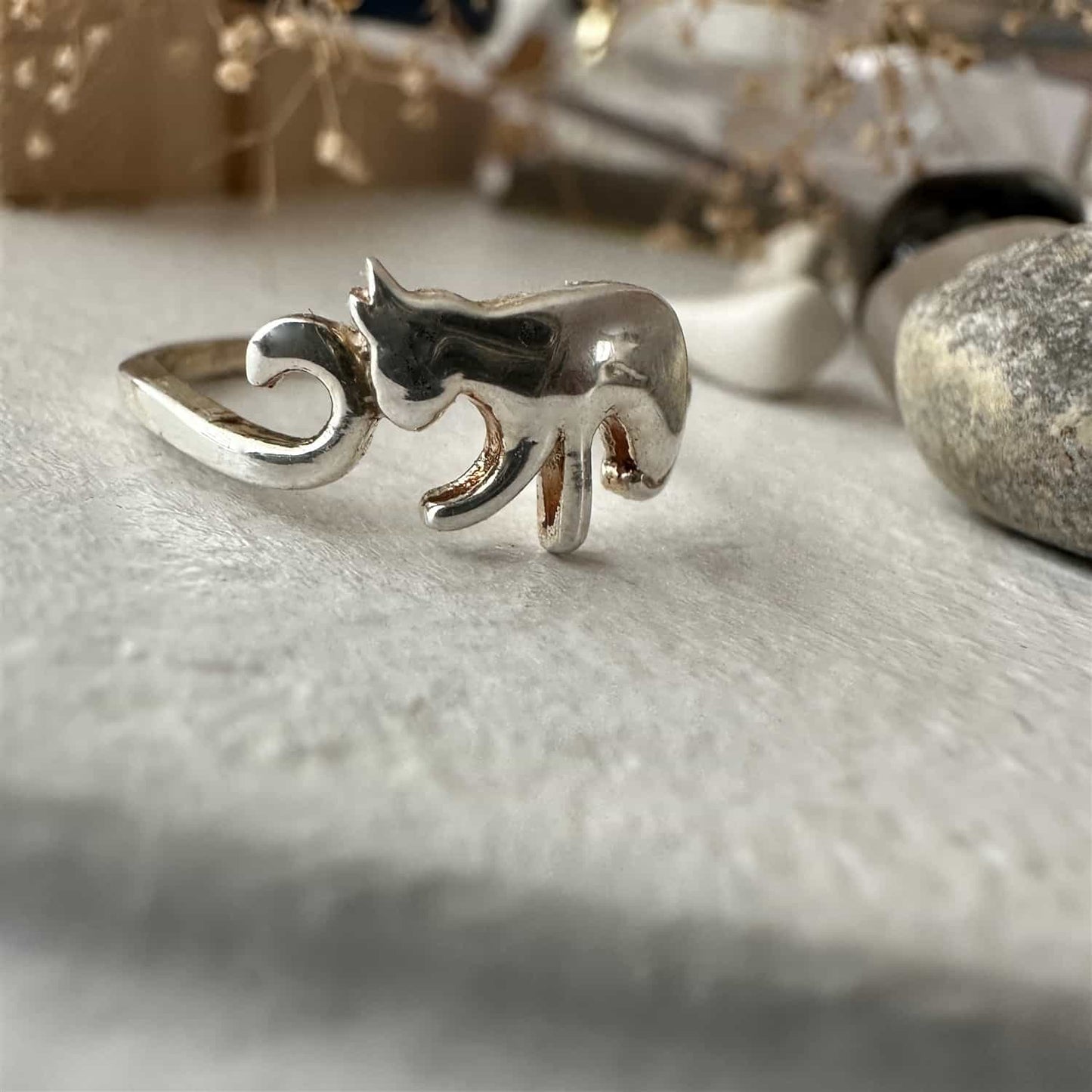 Reynolds - Cat Ring in Sterling Silver