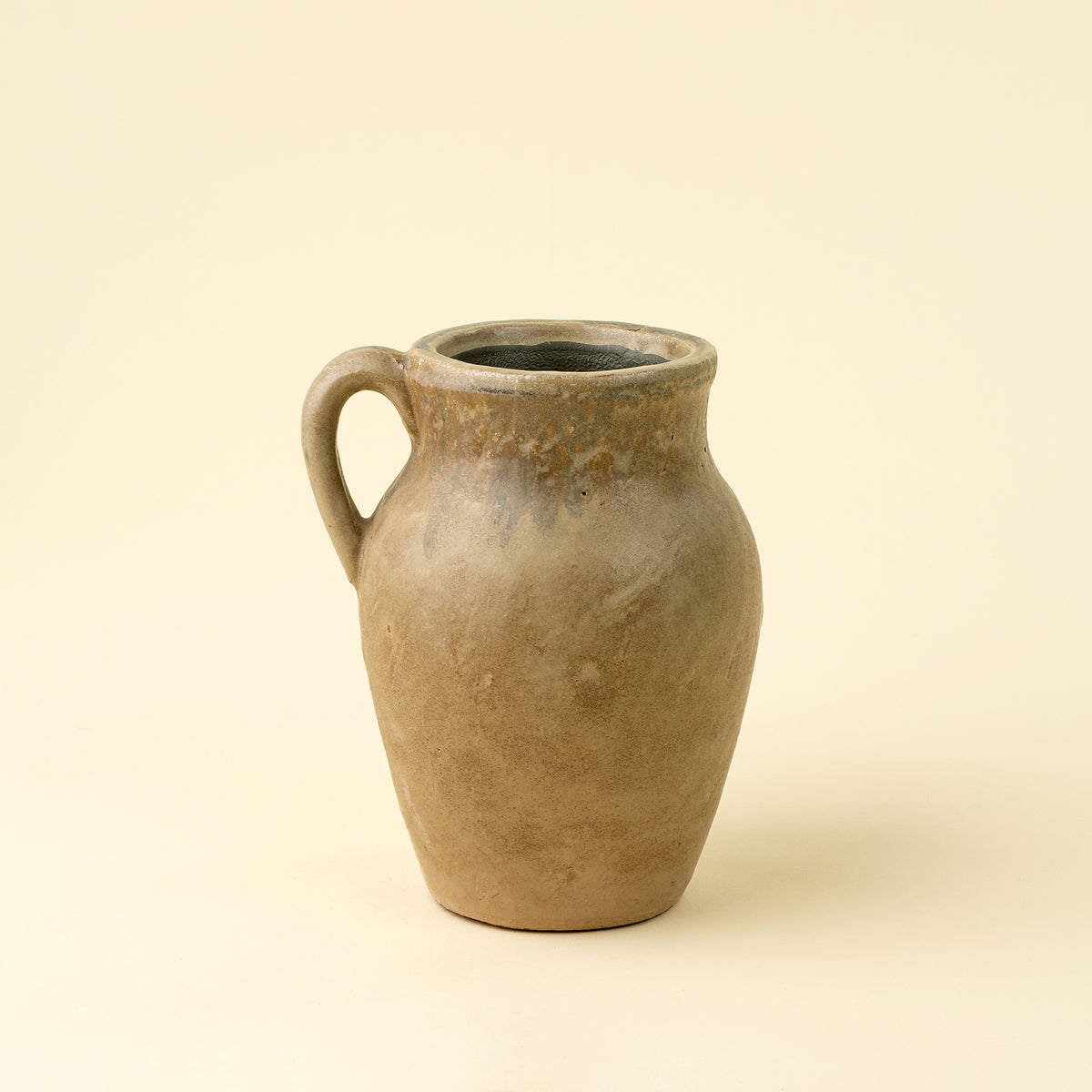 Rhodes Small Pitcher Vase - Reactive Brown