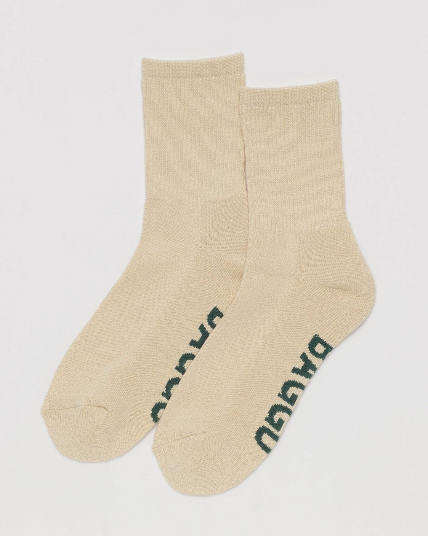 Ribbed Sock - Ecru Small