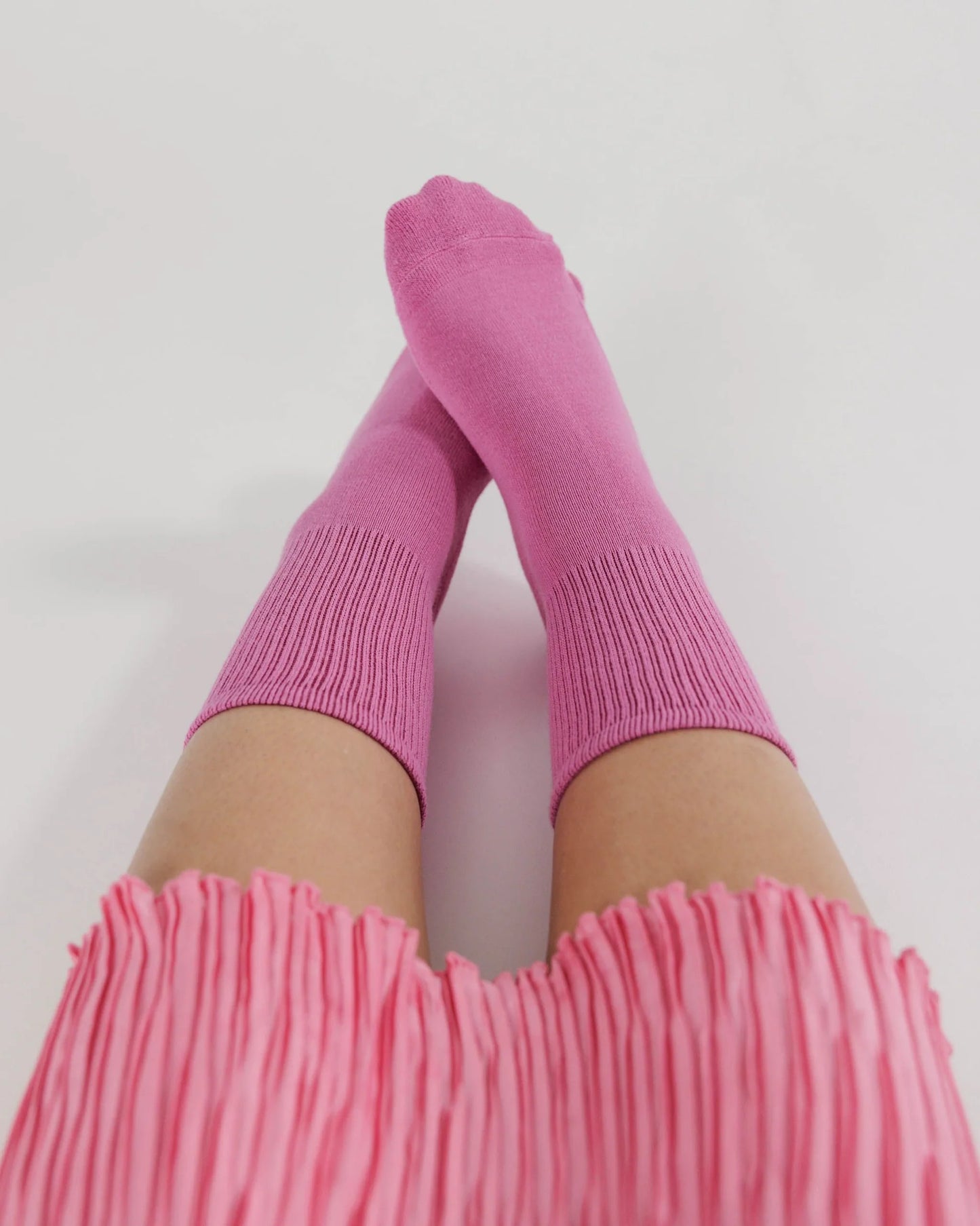 Ribbed Sock - Extra Pink