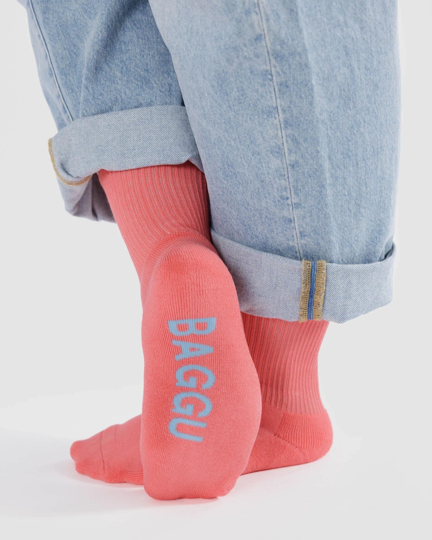 Ribbed Sock - Watermelon Pink