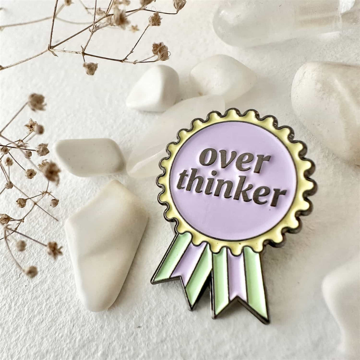 Pin Over Rumination Overthinker Award Enamel Pin - Enamel Pin – Planks Canada