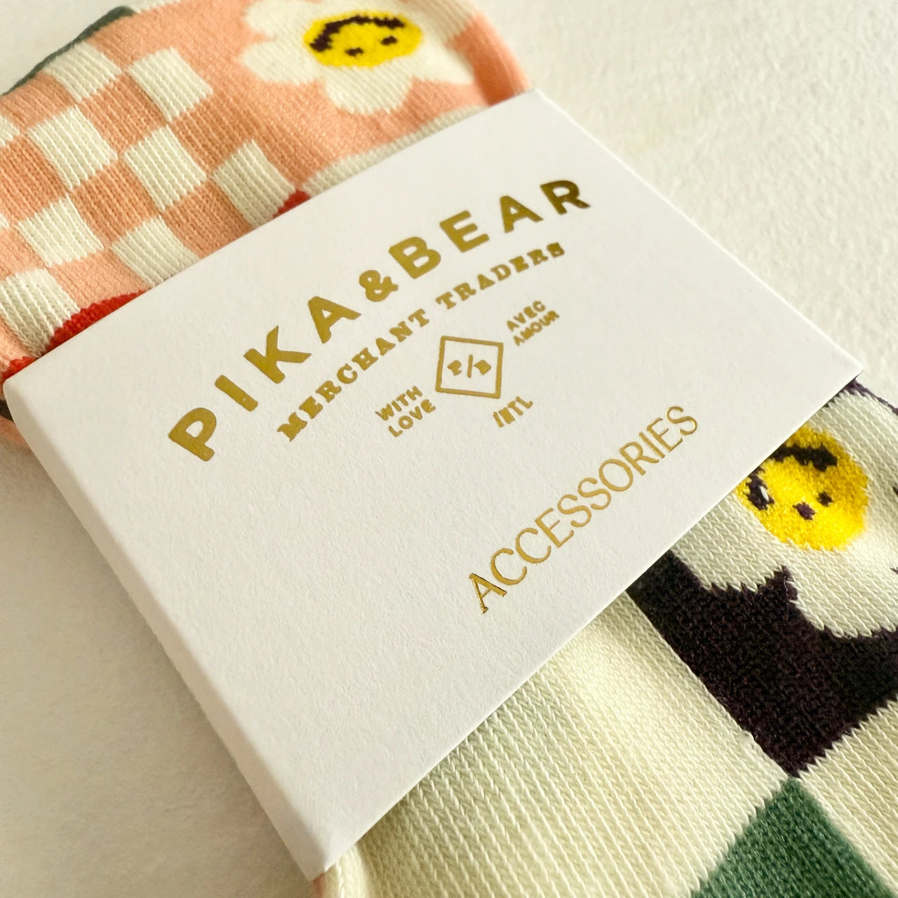 Don't Worry, Be Happy Pattern - Crew Sock