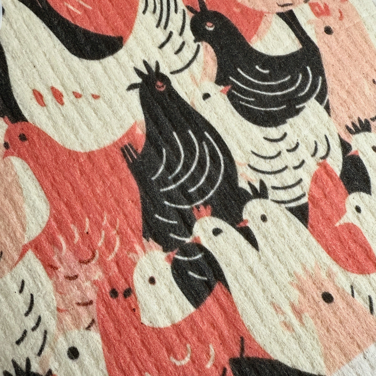 What the Cluck Chicken Swedish Dishcloth