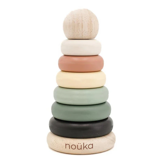 Wood and Silicone Stacker - Storm Tower