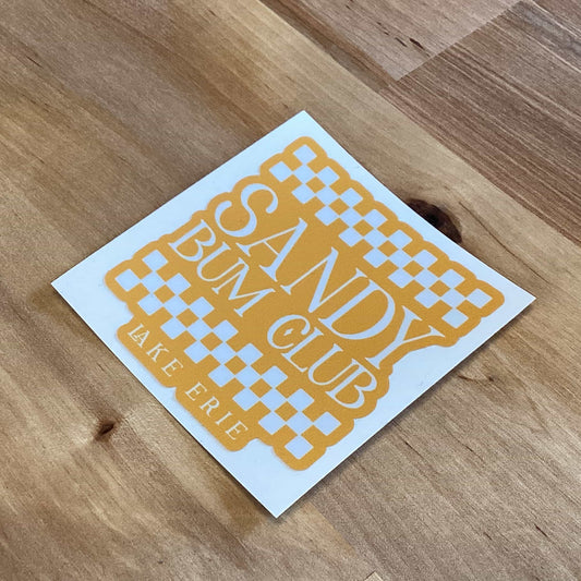 Sandy Bum Checkers - Yellow